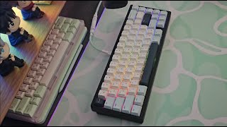 Lucky65 V2 + Akko Creamy Purple Switches Sound Test