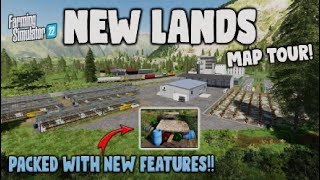 FS22 MAP TOUR! “NEW LANDS” PACKED WITH CLEVER NEW FEATURES!!  | NEW MOD MAP |(Review) PS5.