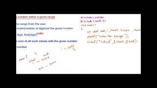 Armstrong number within a range l C program l Algorithm