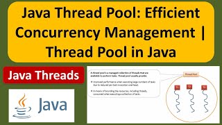 Java Thread Pool Tutorial: Efficient Concurrency Management | Java thread pool | Java Threads