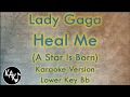 Lady Gaga - Heal Me Karaoke Instrumental Lyrics Cover Lower Key Bb