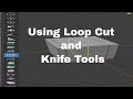 Learning #Blender 2.9 in 1 Minute: Using Loop Cut and Knife Tools #Shorts