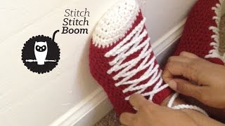 Crochet Tutorial: Sneaker Slippers