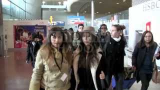 EXCLUSIVE:  Janel Parrish from "Pretty Little Liars" arriving at airport in Paris