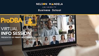 ProDBA VIRTUAL INFO SESSION 2021 with PROF ARNOLDS