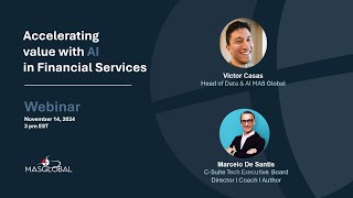 Webinar - Accelerating value with Artificial Intelligence in Financial Services