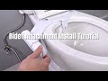 DIY Install Tutorial - How to Install Hibbent Toilet Seat Bidet Attachment EB080 + How to Use