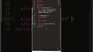 how to create submit button in html || codewithkbl || #shortvideo