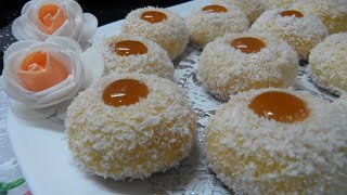 حلوة زمان بالمربى و جوز الهند حلوى جزائرية اقتصادية وراقية 🇩🇿..sweet with apricot jam and coconut