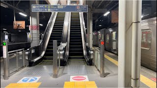 ［逆走防止ブザー］ＪＲ久留米駅　escalator buzzer