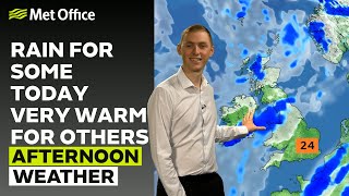 29/06/24 – Mostly sunny, some rain – Afternoon Weather Forecast UK – Met Office Weather