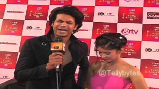 Shivangi and Vishal aka Lakhan and Poonam of Begusarai at 14th ITA Red Carpet