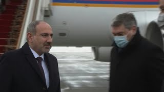 Armenian PM Pashinyan arrives in Moscow to meet with Putin on Nagorno-Karabakh | AFP