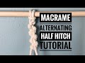 Macrame Alternating Half Hitch Tutorial