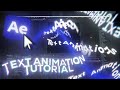 Text Animation Tutorial + Preset & PJF Giveaway | After Effects