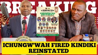 BREAKING NEWS; PANICKED RUTO FORCED REINSTATE KINDI BACK TO OFFICE AFTER KIMANI REJECTED BY KENYANS