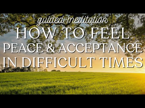 Finding a sense of peace and acceptance with painful phases of life-guided relaxation