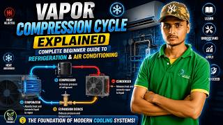 Vapor Compression Cycle Explained | Complete Beginner Guide to Refrigeration & Air Conditioning