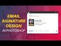 Email signature design in Photoshop | Photoshop Tutorial for beginners