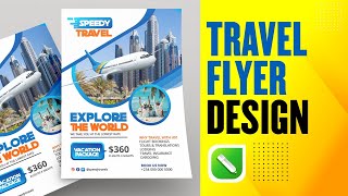 How to design a travel flyer | CorelDraw 2021 | Graphic Design Flyer | Design Tuesday