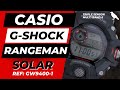 CASIO G-SHOCK RANGEMAN, REF: GW9400-1|Triple sensor, Multi Band 6, Compass, Altimeter, Baro. SOLAR