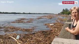 Градът е под вода: Как изглежда Нова Каховка след взрива на язовирната стена