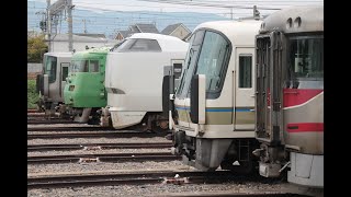 今日の京都総合運転所　2023/10/20　最後の１編成の117系も。#ムコソ　#向日町操車場