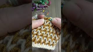 Kışın sıcacık tutacak, Tek sıradan oluşan harika model ⚡ başlangıç olarak 👉 video kısmında #crochet