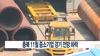 [CCS종합뉴스]충북 11월 중소기업 경기 전망 하락