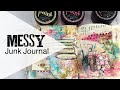 Messy Journal Page in Junk Journal