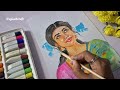 How to colour a girl with watercolour step-by-step easy drawing for beginners -|#howtocolour