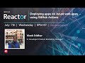 Deploying apps on Azure web apps using GitHub Actions
