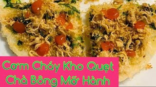 Hai Cách Làm Cơm Cháy với Khuôn Bánh Waffle & Nồi Cơm Điện Ăn Với Mắm Kho Quẹt & Chà Bông Mỡ Hành.