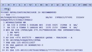 013 - Cancellation in PNR كيفية الغاء عنصر من على ملف الحجز