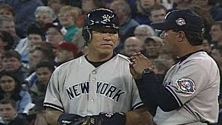 NYY@TOR: Hideki Matsui's first MLB hit