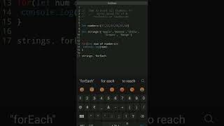 print all elements of an array using for of and forEach()