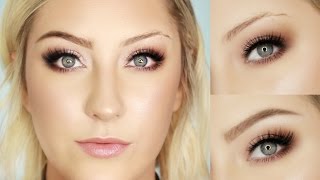 EYEBROW TUTORIAL 2017 | How to Fill in SPARSE Brows | GLAMNANNE