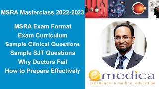 MSRA Masterclass 2022-2023 - MSRA Overview, Clinical + SJT Questions, MSRA Preparation Tips