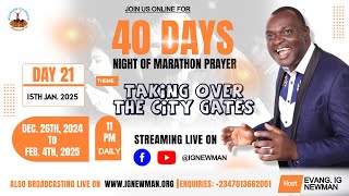 NIGHT OF MARATHON PRAYER- WITH EVANG IG NEWMAN