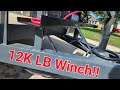 Badlands 12k lb winch install | Harbor Freight | 18' Utility Trailer