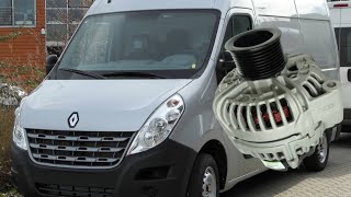 Jak wymienić alternator Renault Master 2,3 DCi III IV wymiana alternatora wyjąć demontaż zdemontować