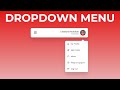 How To Make Custom Dropdown Menu Using HTML CSS & JavaScript | Toggle Menu For Website