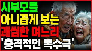 시부모를 아니꼽게 보는 괘씸한 며느리 '충격적인 복수극'어머니이야기,아버지이야기,할머니이야기,할아버지이야기,드라마라디오,사연라디오,오디오북,인생이야기,부모자식,고부갈등,노후지혜