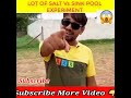 Lot Of Salt Vs Sink Pool | @Crazy xyz #1000 kg salt #New  Experiment#youtube#A2Z Facts #Short videos