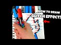 How To Draw Glitch Effect! Tutorial (#Shorts)