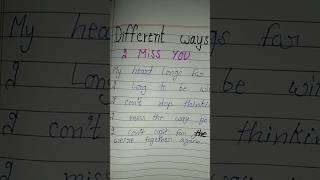 Different ways to say " i 😢 miss you " #viral #shorts
