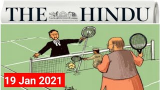 The Hindu news and editorial analysisof 19 January 2021 in Hindi
