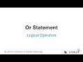 Introduction to Computer Programming - Logical Operators - Or in Java