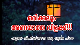 ഒരിക്കലും അണയാത്ത വിളക്ക്!!! ഹൃദയസ്പർശിയായ ഒരു ലഘു ധ്യാനചിന്ത. Pramod Thomas