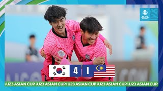 #AFCU23 - Group C | Korea Republic 4 - 1 Malaysia